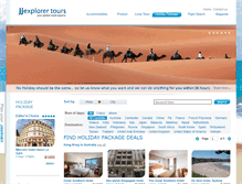 Tablet Screenshot of jjexplorertours.com